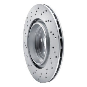 BMW M2 Brake Rotor (1) - Rear Right - R1 Concepts - GeoSPEC Drilled - `15-`20